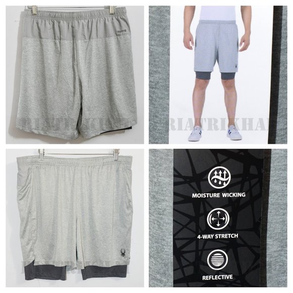 Light Gray NWT Spyder men knit‎ short - Picture 1 of 7